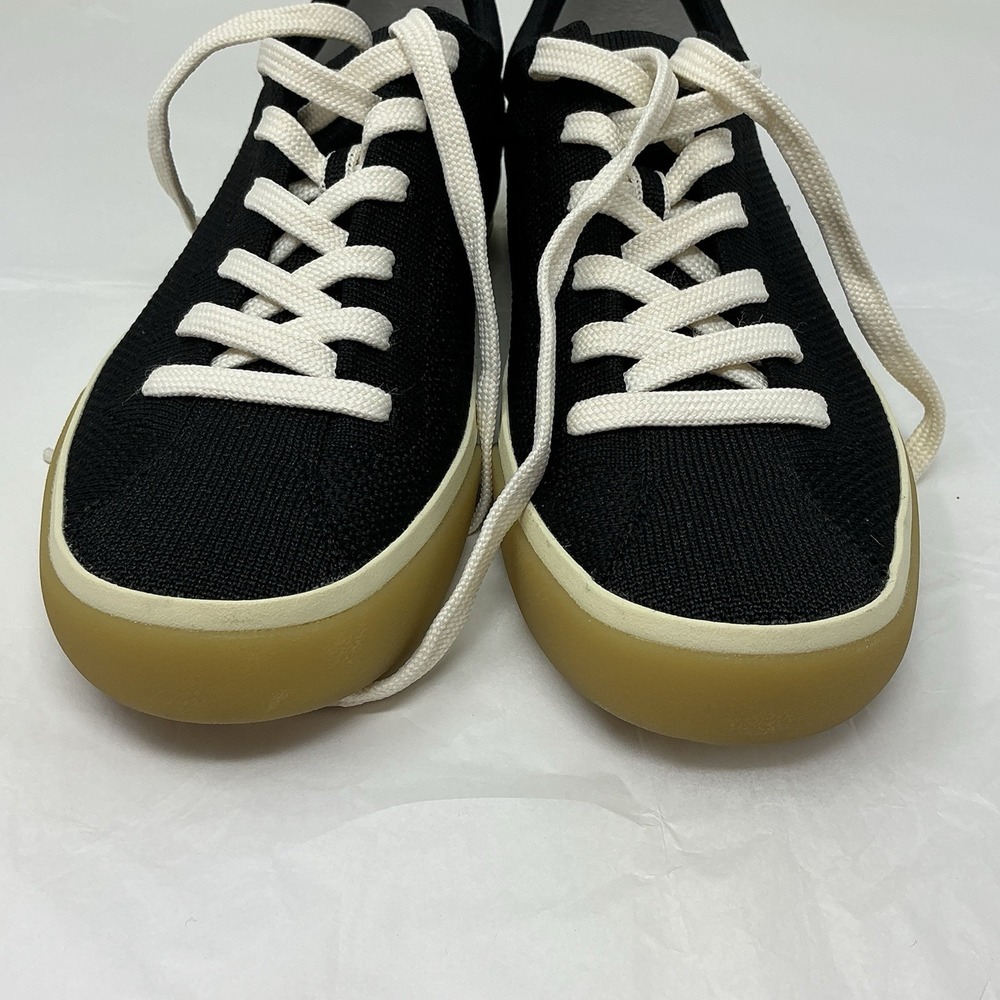Rothy's The Lace Up Sneaker Women's US 8 Black Knit Soft Flexible Comfort Flats - Picture 13 of 14